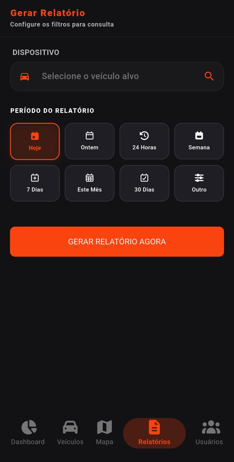Rastreamento em tempo real